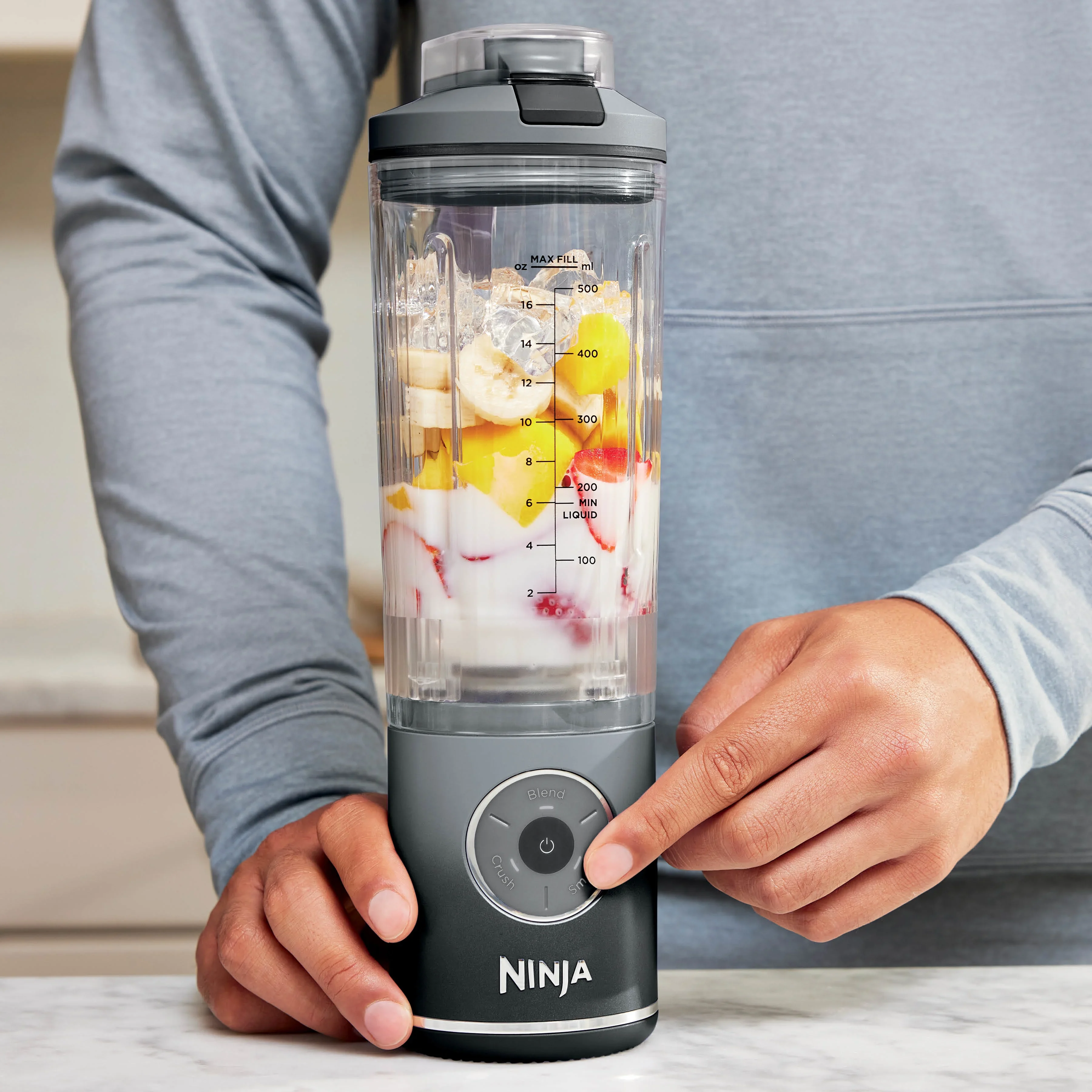Ninja Max Blast Portable Blender BC251EUGY | Koelgrijs